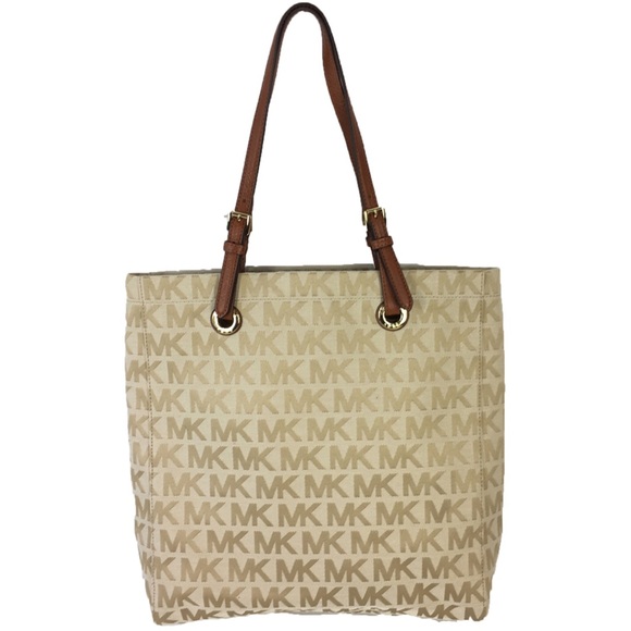 Michael Kors Handbags - Michael Kors Signature Beige Large Handbag